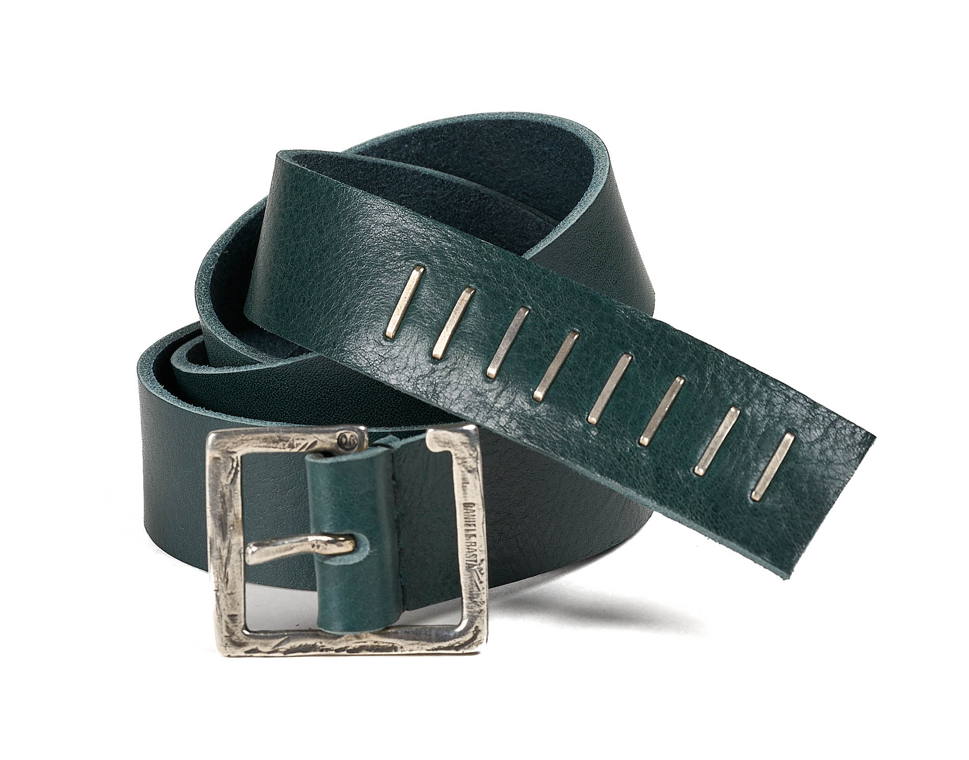 daniele basta leather and silver bags - FRONT